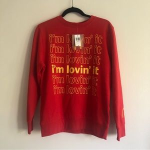 New McDonald's I'm Lovin' It Crewneck Sweater